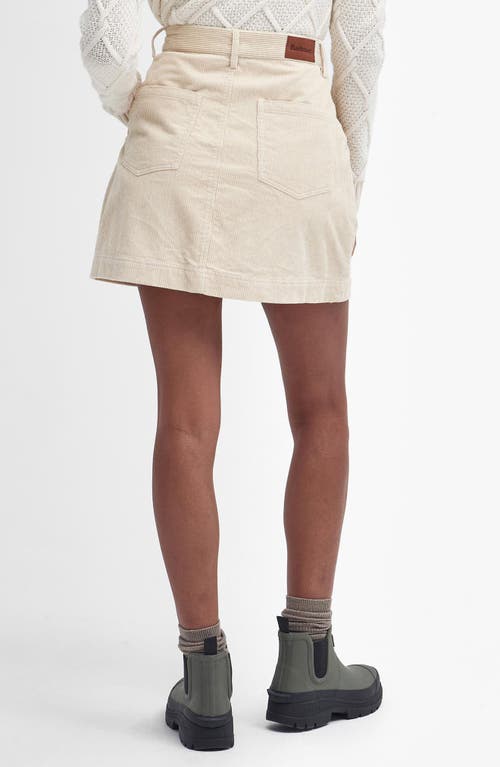 Shop Barbour Anya Corduroy Mini Skirt In Pepper Brown