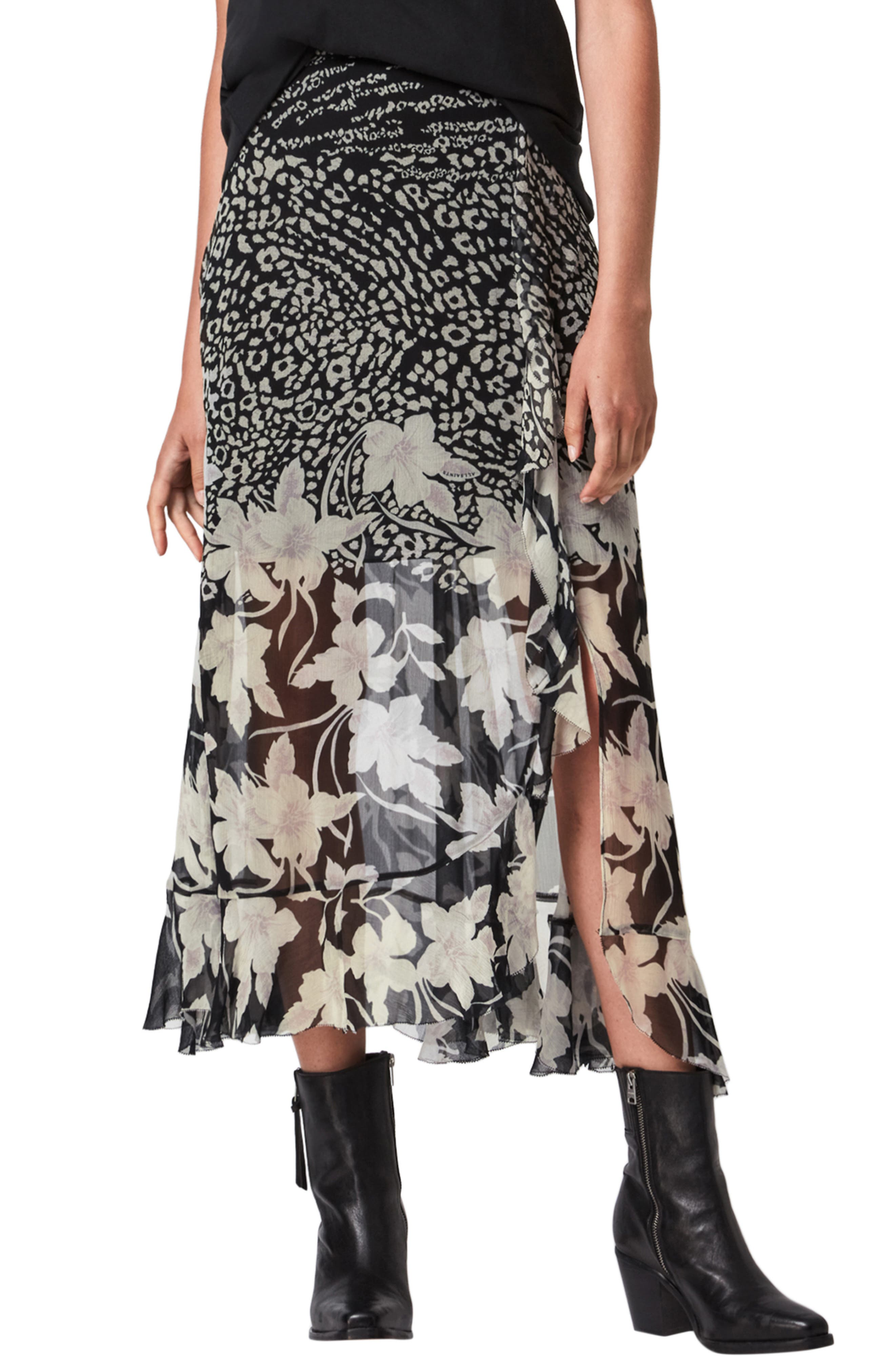 black midi skirt size 22