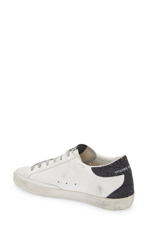 Golden Goose Super-star Low Top Sneaker In White/gold/black