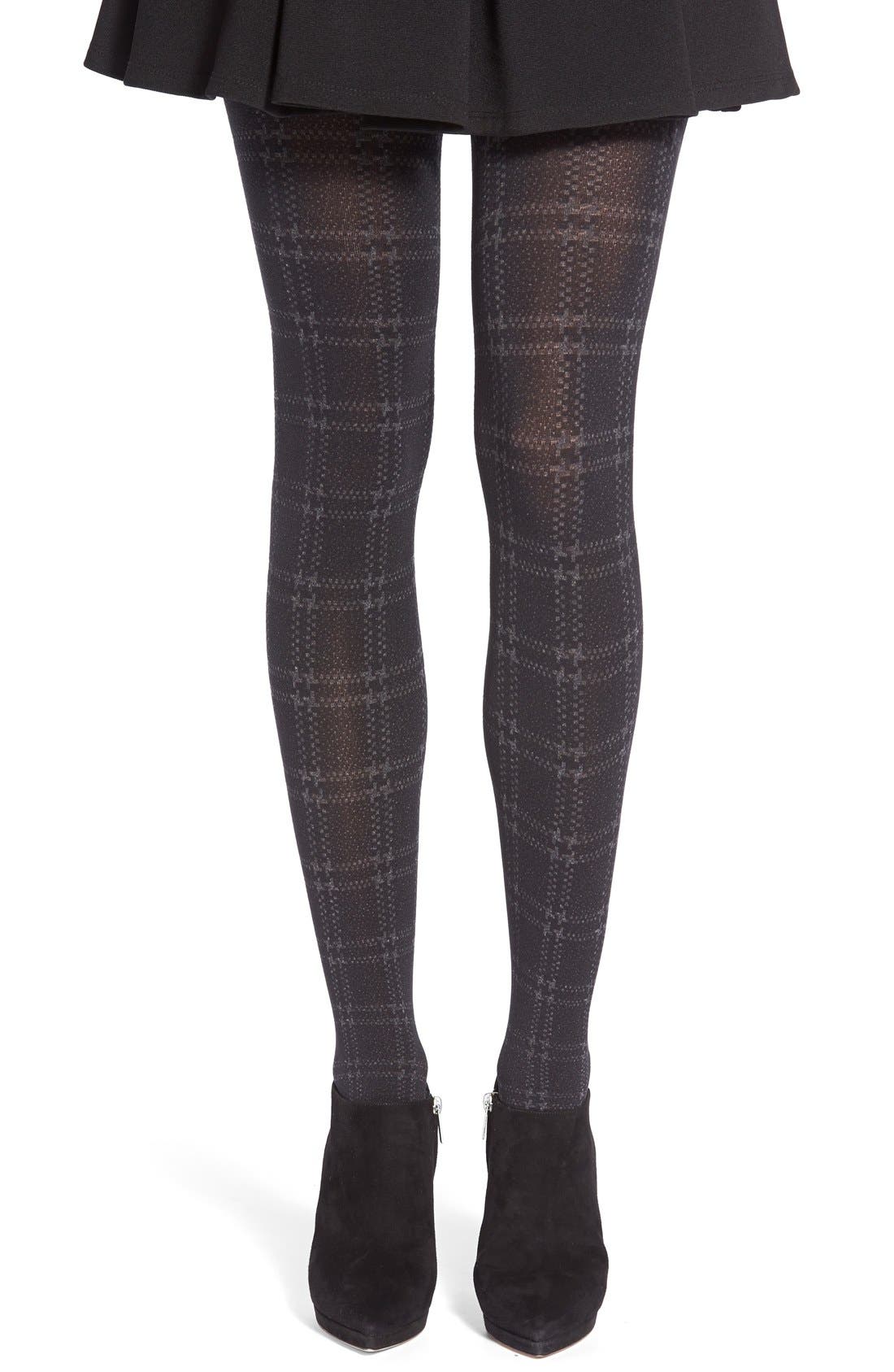 plaid pantyhose