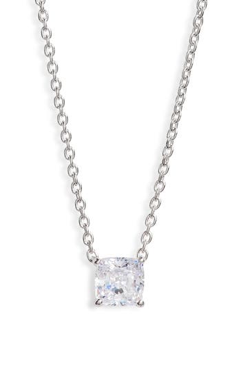 NADRI NADRI MODERN LOVE CUBIC ZIRCONIA PENDANT NECKLACE