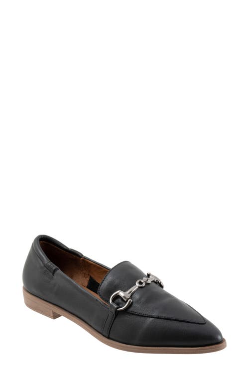 Bueno Bowie Pointed Toe Bit Loafer Black at Nordstrom,