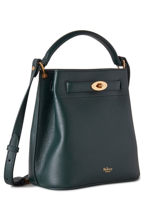 Shop Mulberry Islington Leather Bucket Bag In  Green