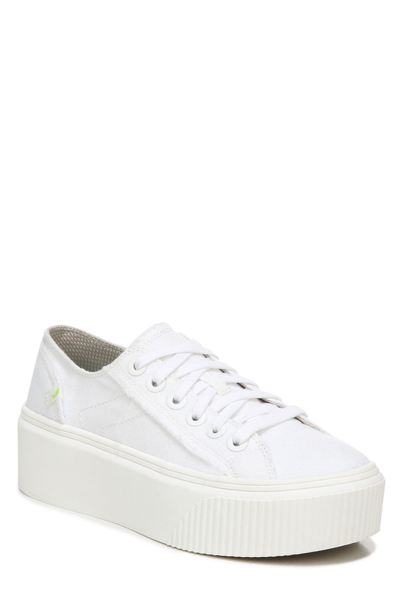 white leather sneakers platform