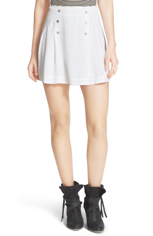 Free People 'Lovers Lane' Miniskirt in White at Nordstrom, Size 0