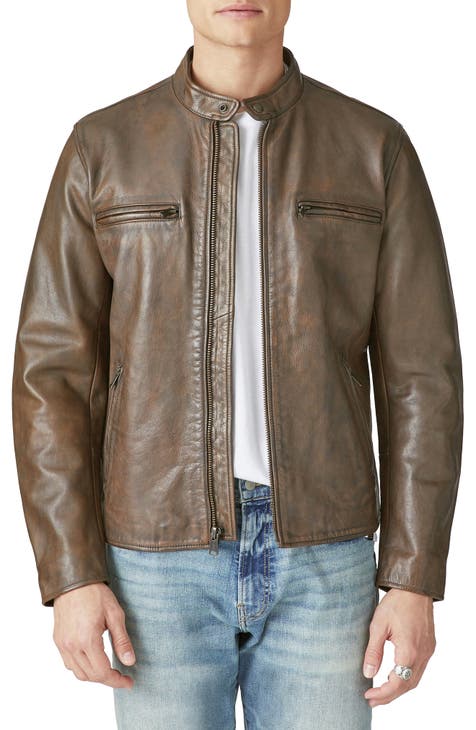 Bonneville Washed Leather Jacket