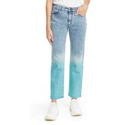 Stella Mccartney The Straight Dip Dye Boyfriend Jeans, Blue