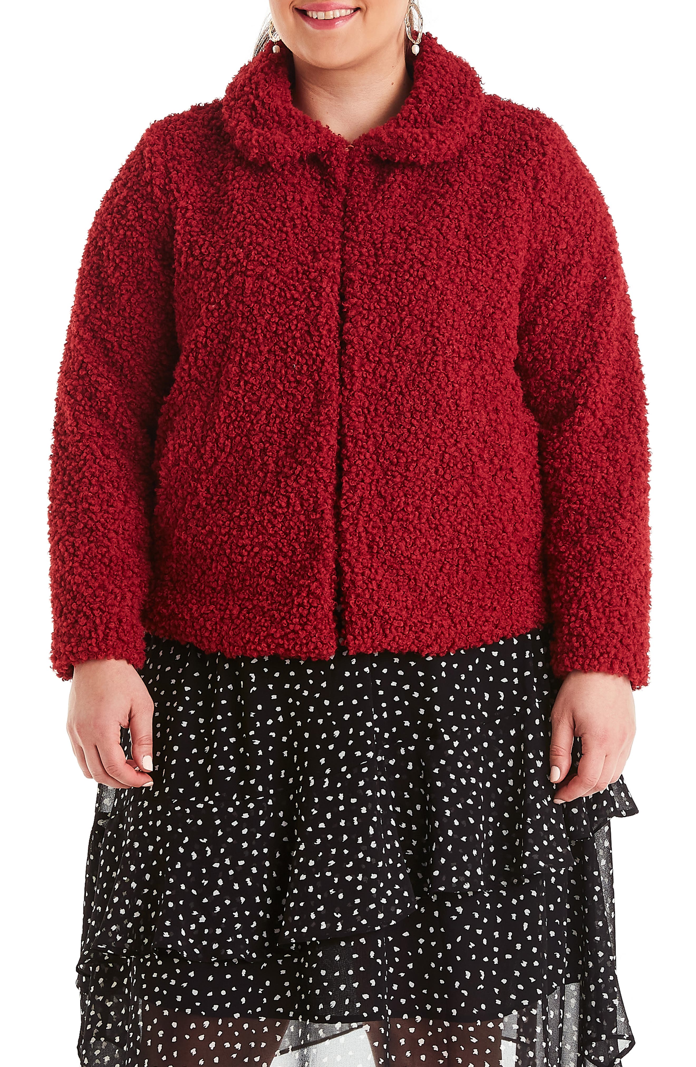 nordstrom rack fuzzy jacket