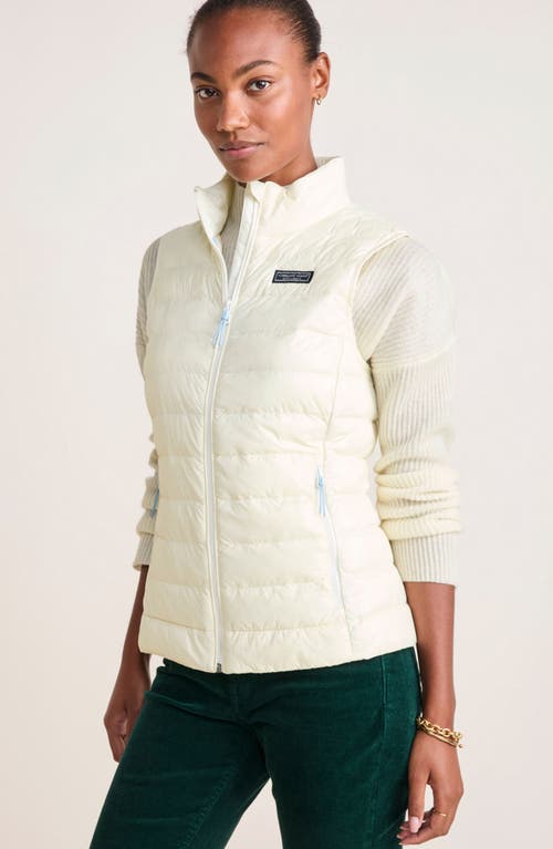 Shop Vineyard Vines Packable Primaloft® Thermoplume Puffer Vest In Marshmallow