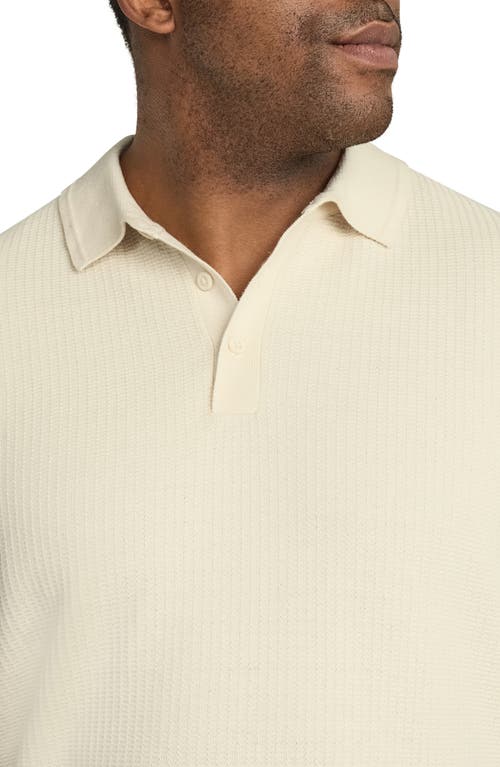 Shop Johnny Bigg Myles Polo Sweater In Ecru