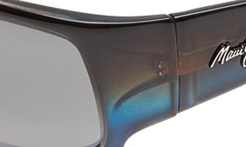 Maui Jim World Cup 64mm Polarized Oversize Sport Sunglasses In Brown/marlin