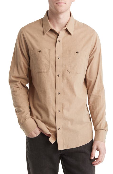 Cloud Flannel Button-Up Shirt