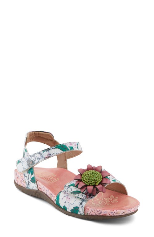 L'artiste By Spring Step Gladystee Ankle Strap Sandal In Pink Multi