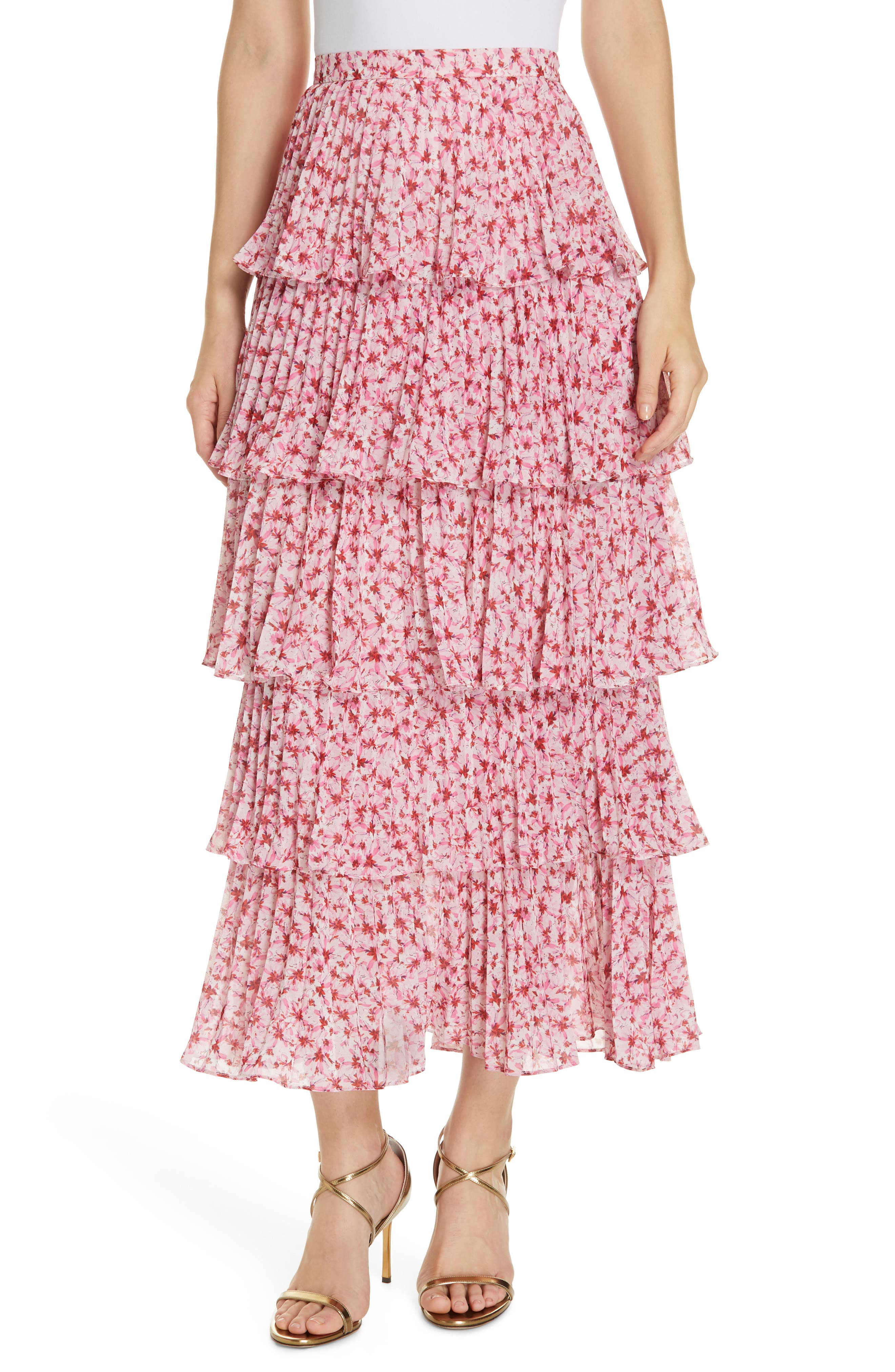 amur tiered maxi skirt