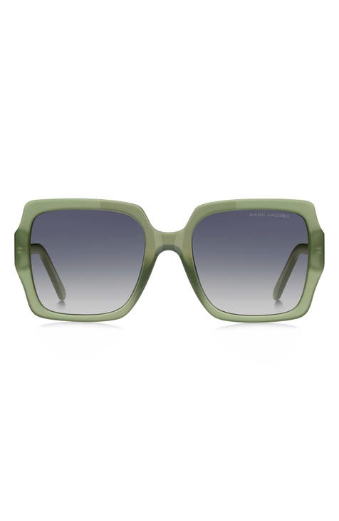 55mm Gradient Square Sunglasses