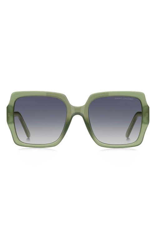 Marc Jacobs 55mm Gradient Square Sunglasses In Green