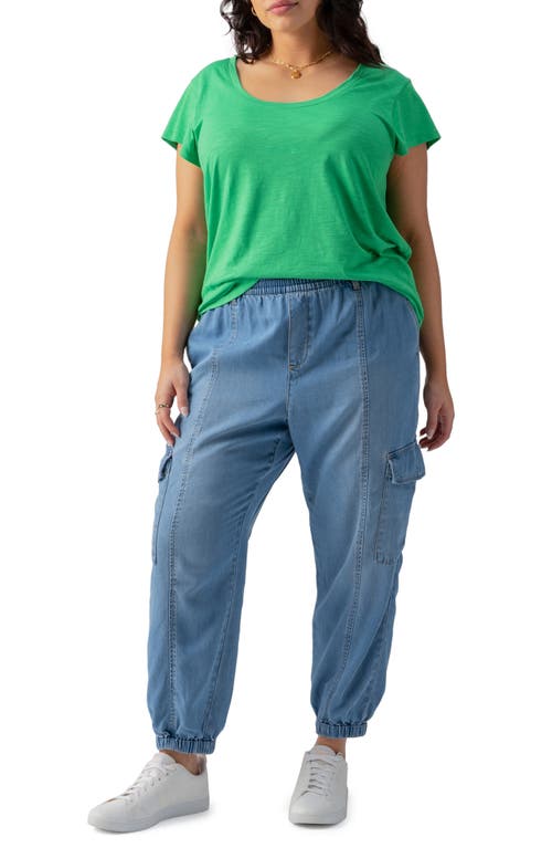 Shop Sanctuary Rebel Relaxed Denim Cargo Pants In Sun Drench