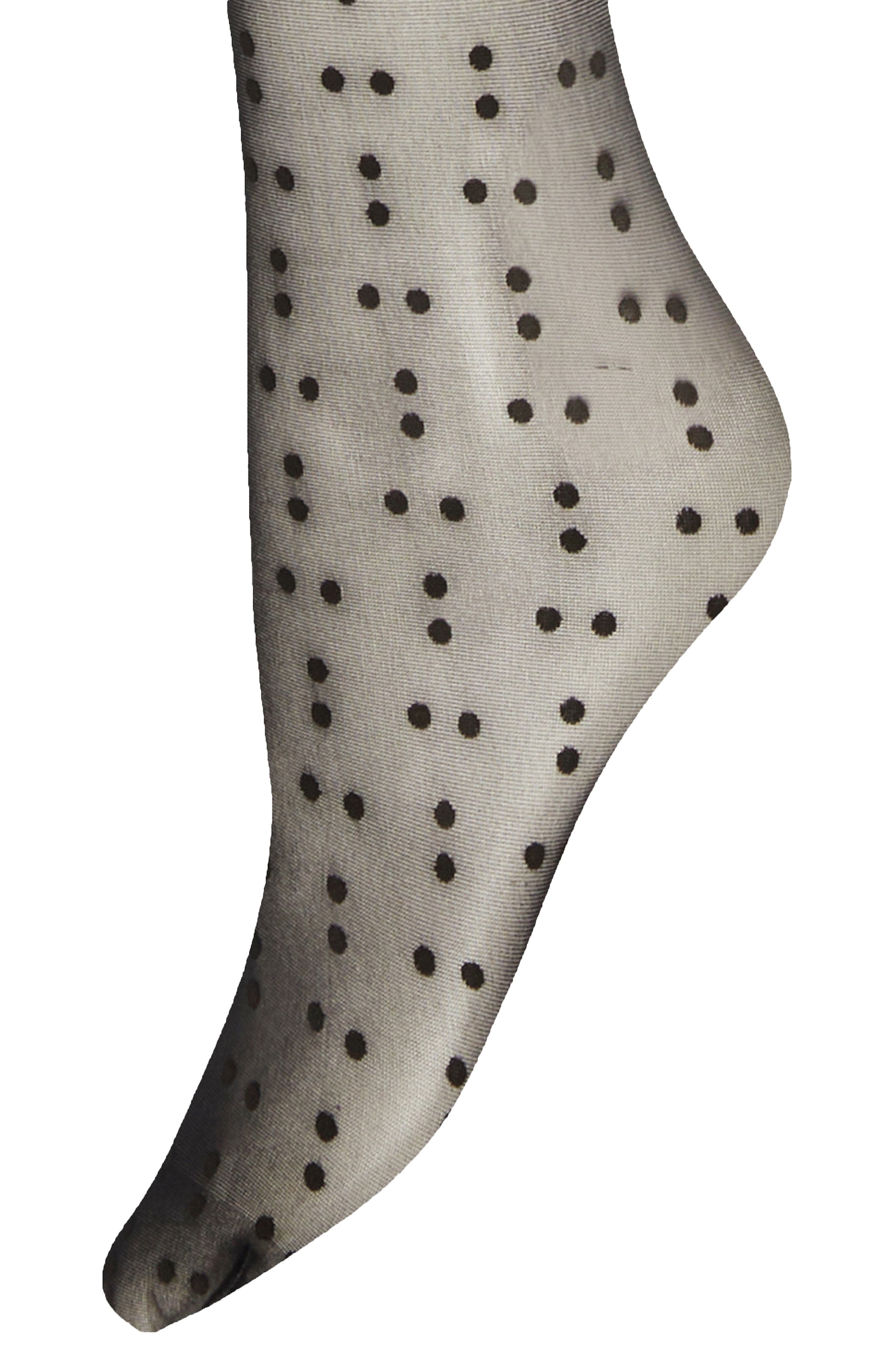 ysl polka dot tights