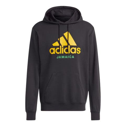 Men's adidas Black Jamaica National Team Pullover Hoodie