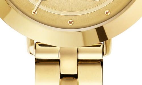 Shop Ted Baker London Ammy Magnolia Bracelet Watch, 34mm In Gold/cream/gold