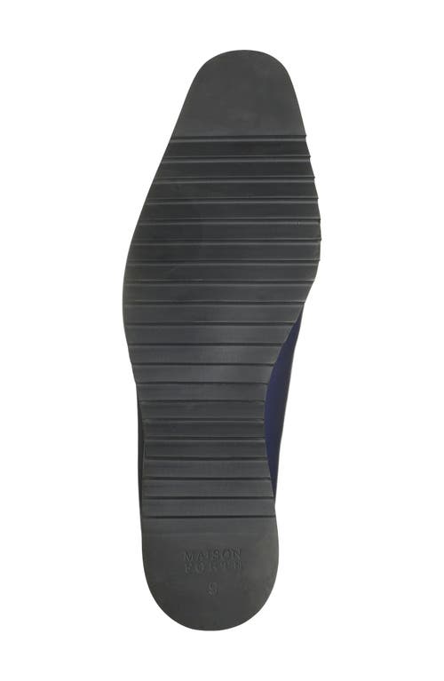 Maison Forte Palomar Oxford In Navy/brown