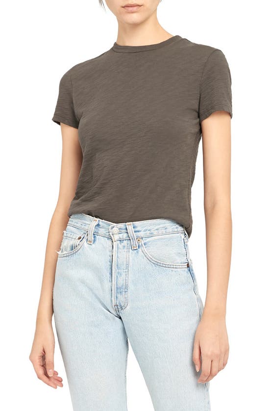 Theory 2 Nebulous Organic Cotton Tiny Tee In Ash