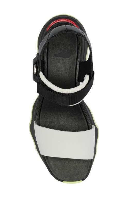 Shop Sorel Kinetic™ Y-strap Sandal In Black/jet