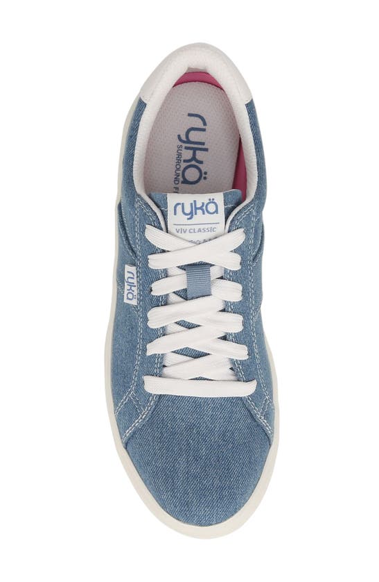 Ryka Viv Classic Low Top Sneaker In Blue Denim