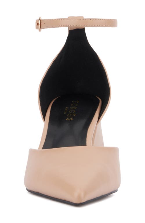 Torgeis Pointed Toe Pump In Beige