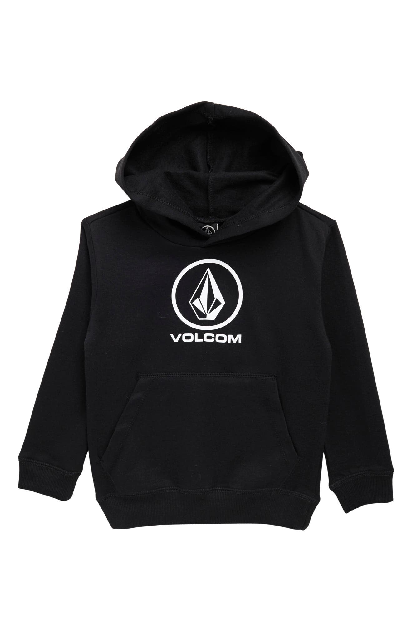Volcom Brass Tacks 1.5 Pullover Fleece Hoodie in Blkp at Nordstrom Rack, Size 2T
