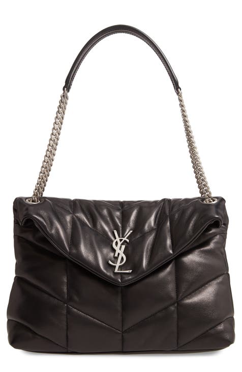 Medium Lou Leather Puffer Bag
