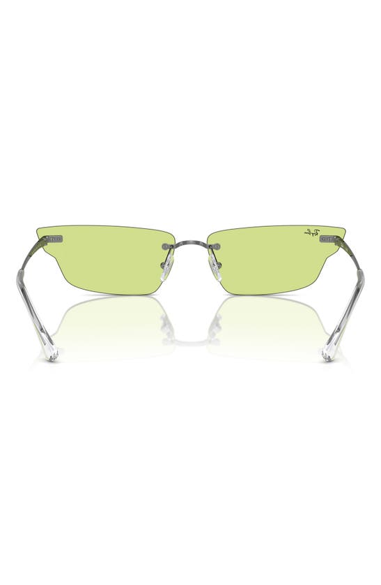 Shop Ray Ban Ray-ban 66mm Anh Frameless Butterfly Sunglasses In Green