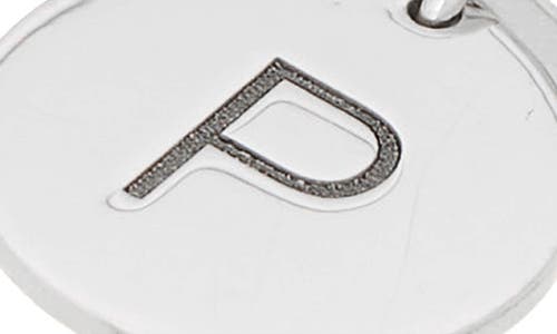 Meshmerise Love Knot Initial Bracelet In White-p