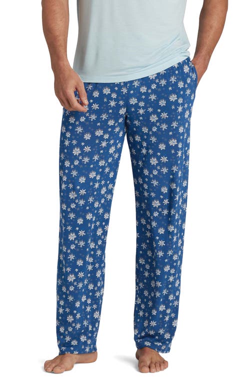 Second Skin Pajama Pants in Estate Blue Snowfall
