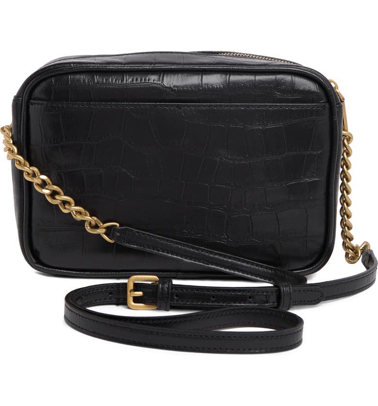 KARL LAGERFELD Lafayette Croc Embossed Crossbody Bag | Nordstromrack