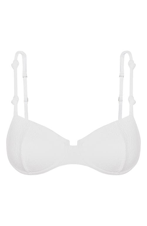 Vix Swimwear Firenze Edie Nissi Underwire Bikini Top In White
