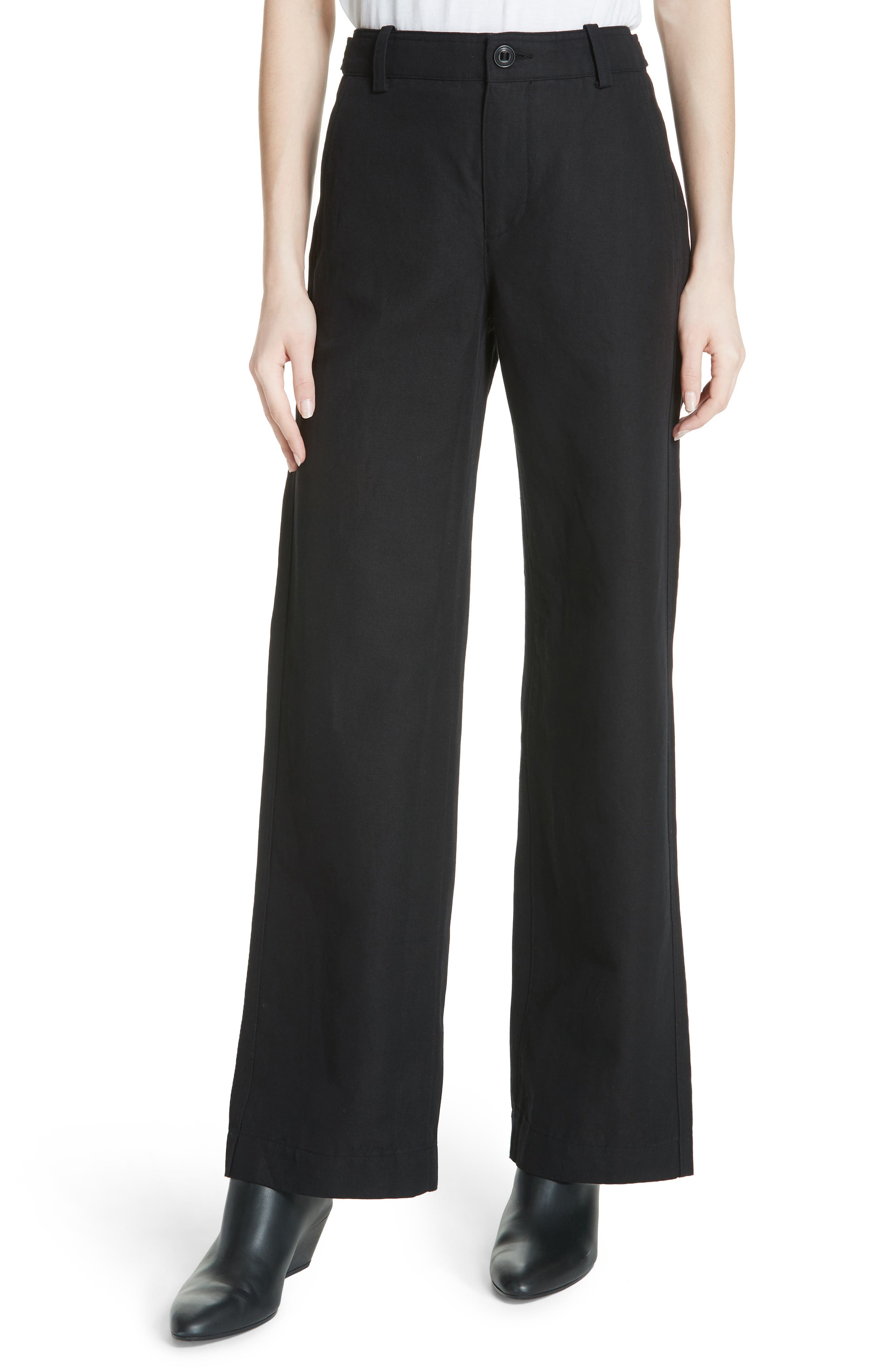 vince high waist wide leg pants