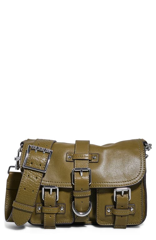 Saddle Up Leather Crossbody Bag in Soft Olive