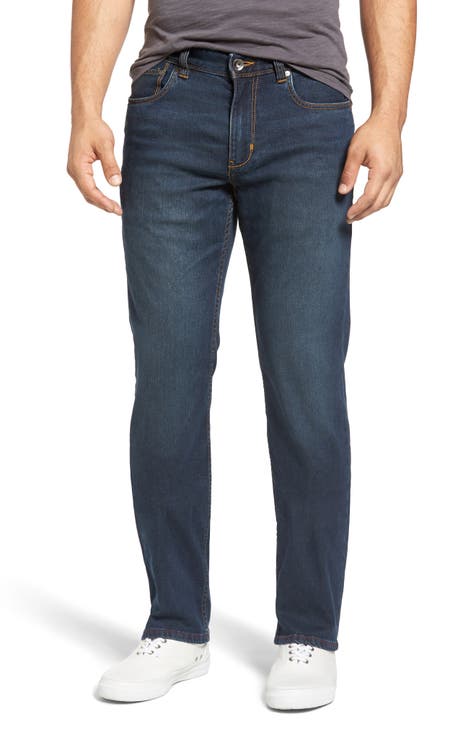 34 Heritage - Courage Straight Leg Jean - Mid Rise - Dark Brushed Orga 