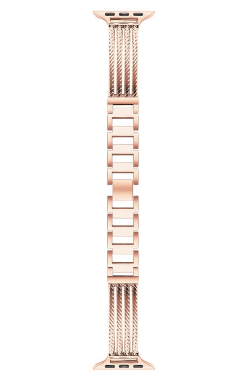 The Posh Tech Clara 38mm Apple Watch® Bracelet Watchband In Rose Gold