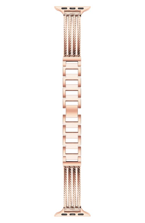 Shop The Posh Tech Clara 38mm Apple Watch® Bracelet Watchband In Rose Gold