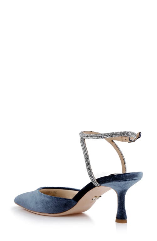 Shop Badgley Mischka Collection Autumn Pointed Toe Ankle Strap Pump In French Blue