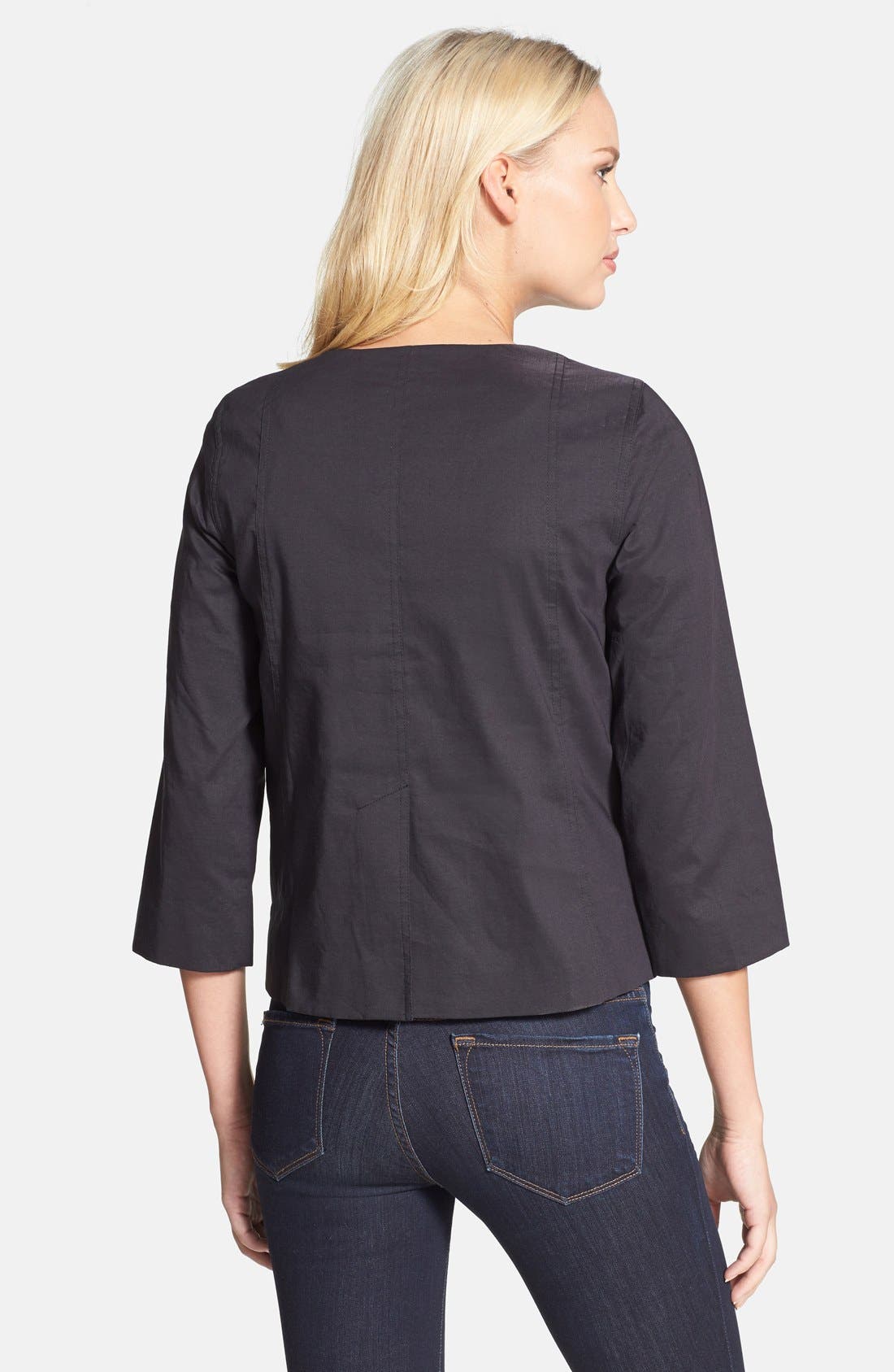 Eileen Fisher Jersey Harem Jumpsuit & Zip Jacket Nordstrom
