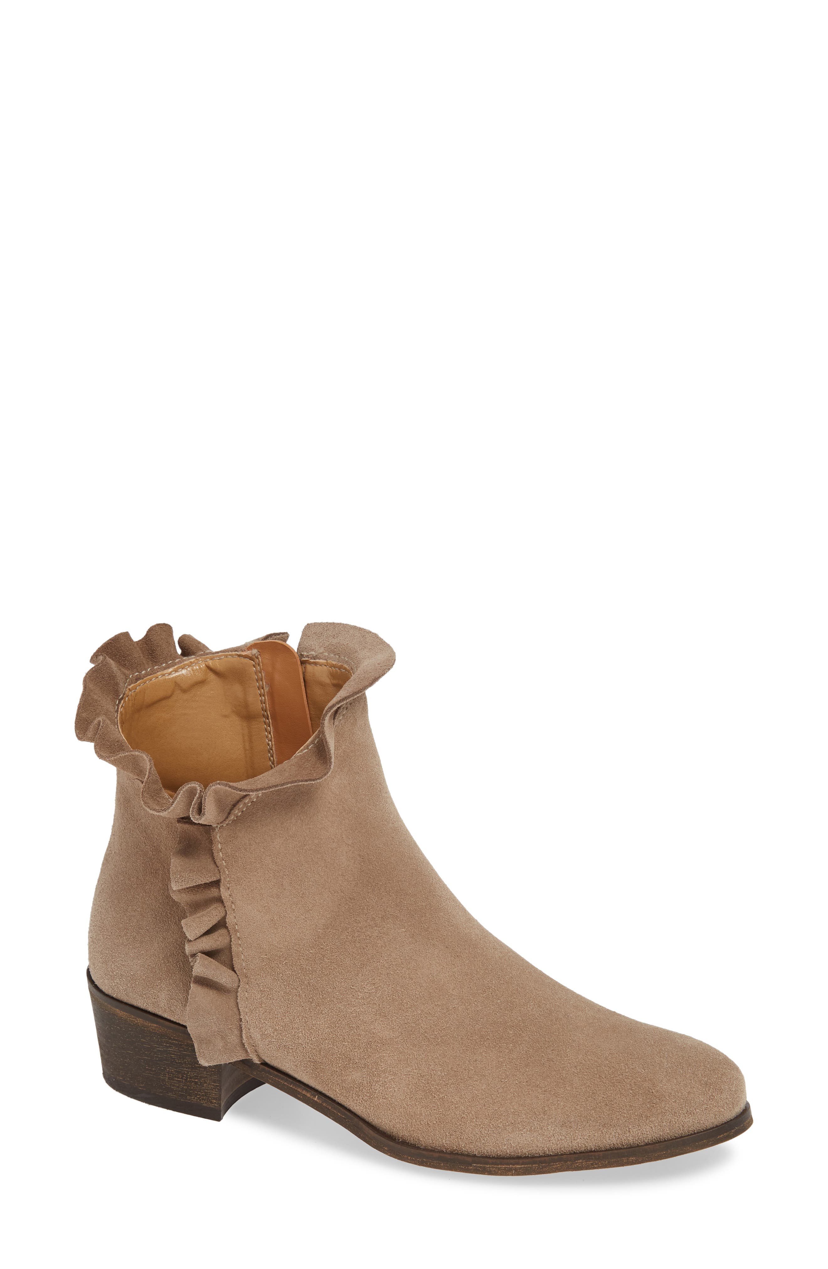 Klub Nico Bryce Ruffle Top Bootie, Beige