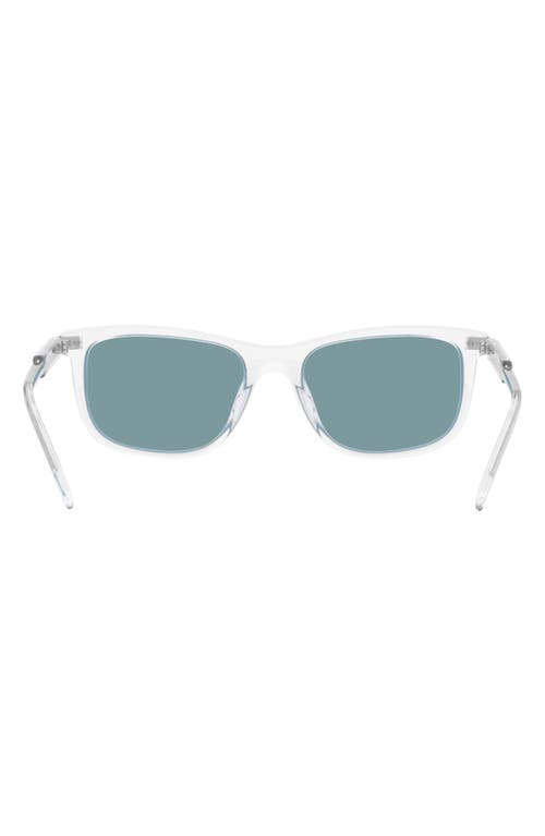 Prada Pillow 54mm Polarized Square Sunglasses In Rose Gold Black