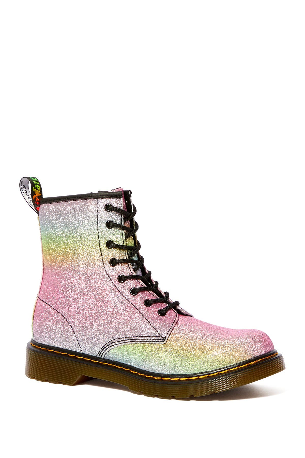 dr martens turquoise glitter