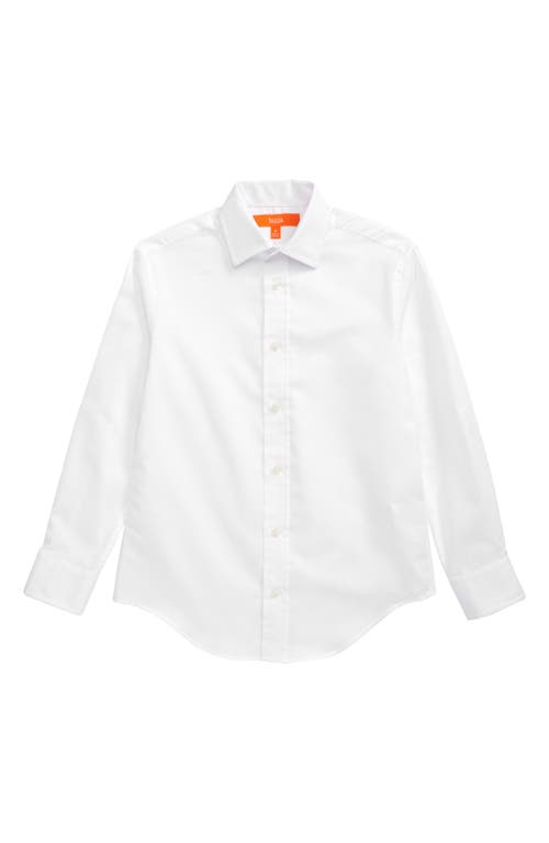 Tallia Kids' Solid Dress Shirt White at Nordstrom,