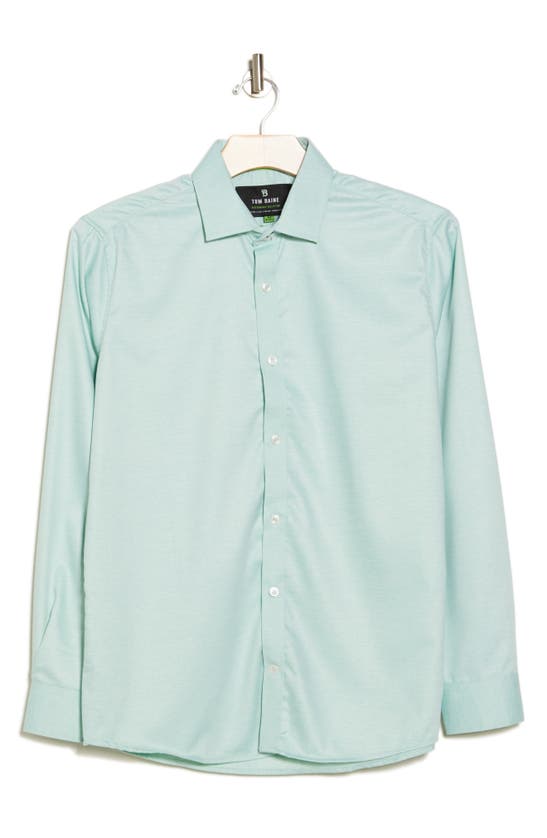 Tom Baine Slim Fit Performance Stretch Button-up Shirt In Green