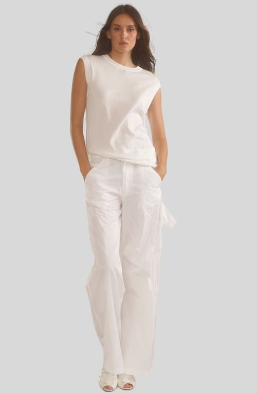 Cynthia Rowley Painter Pants In White