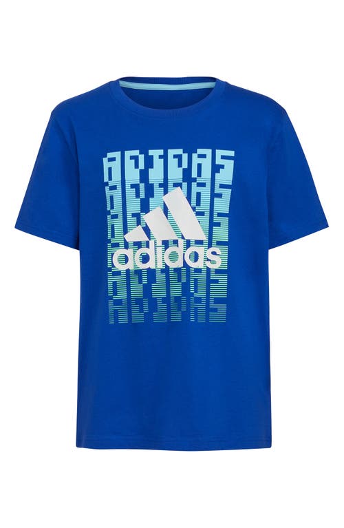 adidas Kids' 8 Bit Graphic Tee in Bright Blue